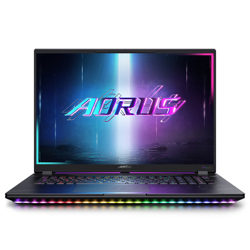 GIGABYTE AORUS MASTER 18 BYHC5DED65SP laptop Intel Core Ultra 9 275HX 45,7 cm (18") WQXGA 32 GB DDR5-SDRAM 2 TB SSD NVIDIA GeForce RTX 5080 Wi-Fi 7 (802.11be) Windows 11 Pro Tysk Sort