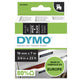 DYMO Ægte D1-etiketter | Hvid tekst på sort tape | 19 mm x 7 m | Selvklæbende etiketter til LabelManager-mærkemaskiner | Fremstillet i Europa