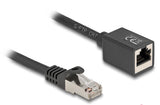 DeLOCK 90309 netværkskabel Sort 2 m Cat6a S/FTP (S-STP)