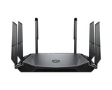 MSI RadiX AX6600 WiFi 6 Tri-Band trådløs router Gigabit Ethernet Tri-band (2,4 GHz / 5 GHz / 5 GHz) Sort