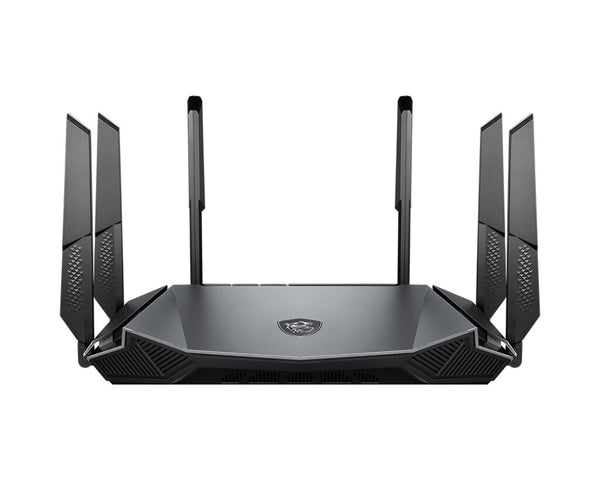 MSI RadiX AX6600 WiFi 6 Tri-Band trådløs router Gigabit Ethernet Tri-band (2,4 GHz / 5 GHz / 5 GHz) Sort