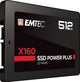 Emtec X160 512 GB 2.5" Serial ATA III QLC 3D NAND