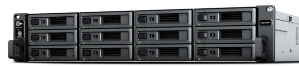 Synology RackStation RS2423+ NAS & lagringsserver Stativ (2U) Ryzen Embedded V1780B 8 GB DDR4 0 TB DiskStation Manager Sort, Grå