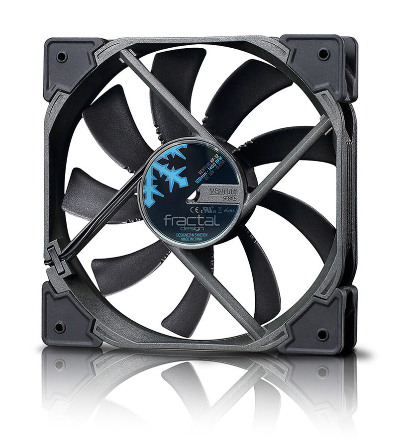 Fractal Design Venturi HP-12 PWM Computerkabinet Ventilator 12 cm Sort, Grå