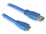 DeLOCK Micro USB 3.0 - 2M USB-kabel USB A 5 Gbit/sek. Blå