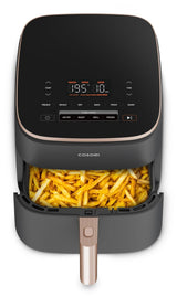Cosori Turbo Blaze Chef Edition Enkelt 6 L Enkeltstående 1725 W Varmluftsteger Sort, Lyserød guld
