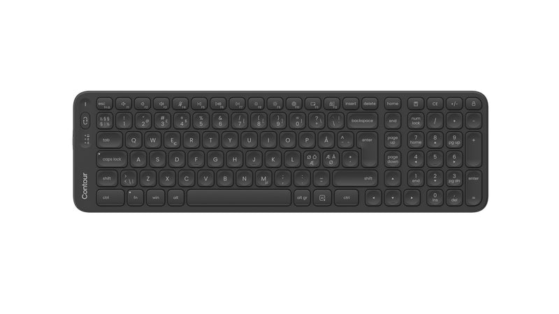 Contour Design Contour Balance Mid-Size Keyboard Wireless Pan Nordic