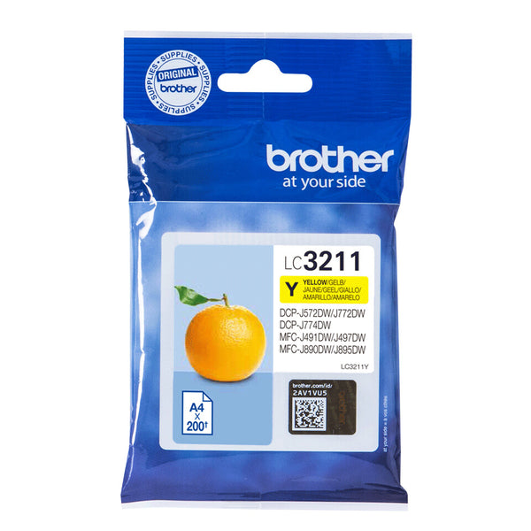 Brother LC3211Y blækpatron 1 stk Original Standard udbytte Gul