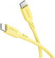 Goobay 77742 USB-kabel USB 2.0 1,5 m USB C 0,48 Gbit/sek. 60 W Gul