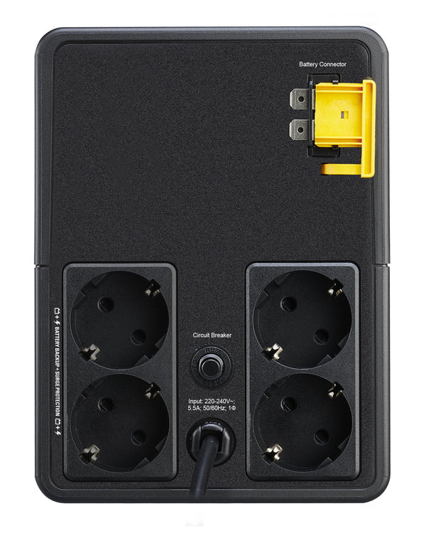 APC Easy UPS UPS-enhed Interaktivt indgangsstik 1,2 kVA 650 W 4 AC stikkontakt(er)