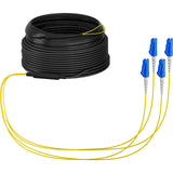 EFB Elektronik O8303S10OS2 InfiniBand og fiberoptisk kabel 10 m 4x LC U-DQ(ZN) BH Sort, Blå, Gul