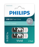 Philips Vivid USB-nøgle 64 GB USB Type-A 3.2 Gen 1 (3.1 Gen 1) Grå, Hvid