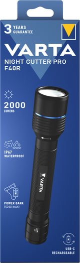 Varta 18922 Sort Hånd lommelygte LED