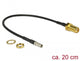 DeLOCK 89912 koaxial kabel RG-174 0,2 m TS-9 SMA Sort