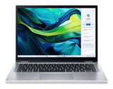 Acer Aspire Go Spin 14 AGSP14-31PT-36R6 Intel Core 3 N355 Hybrid (2-i-1) 35,6 cm (14") Berøringsskærm WUXGA 16 GB LPDDR5-SDRAM 512 GB SSD Wi-Fi 6 (802.11ax) Windows 11 Home Tysk Sølv