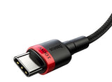 Baseus CATKLF-AL91 USB-kabel 2 m USB C 100 W Sort