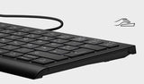 KeySonic KSK-5010ELC (DE) tastatur Hjem USB QWERTZ Tysk Sort