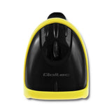 Qoltec 50860 stregkodelæser Håndholdt stregkodelæser 1D Laser Sort, Gul
