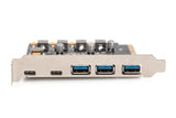 Digitus DS-30222 interface-kort/adapter Intern USB 3.2 Gen 2 (3.1 Gen 2), USB Type-C