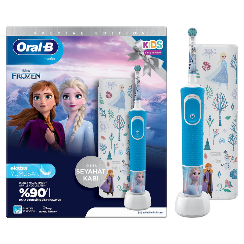 Oral-B Vitality Pro Frozen Barn Roterende, pulserende tandbørste Sort, Grå