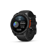 Garmin Fenix 8 3,56 cm (1.4") AMOLED 47 mm Digital 454 x 454 pixel Berøringsskærm Sort Wi-Fi GPS (satellit)