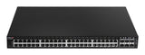 Edimax IGS-5654PLX netværksswitch Administreret Gigabit Ethernet (10/100/1000) Strøm over Ethernet (PoE) 1U Sort