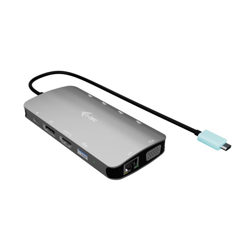 i-tec C31NANOTRIDOCKPD dockingstation Ledningsført USB 3.2 Gen 1 (3.1 Gen 1) Type-C Sølv