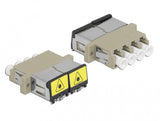 DeLOCK 86904 fiber adapter LC/LC 1 stk Beige