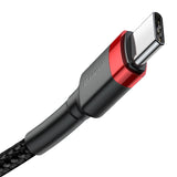 Baseus CATKLF-H91 USB-kabel 2 m USB C 60 W Sort, Rød