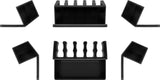 Goobay 70433 kabelorganisator Skrivebord Kabelholder Sort 2 stk