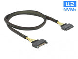 DeLOCK 84518 SATA-kabel 1 m Sort