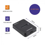 Qoltec 50314 drevkabinet SSD kabinet Sort M.2