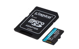 Kingston Technology 512 GB microSDXC Canvas Go! Plus Gen4 200 MB/s A2 U3 V30-kort + adapter