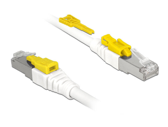 DeLOCK 85331 netværkskabel Hvid 1 m Cat6a S/FTP (S-STP)
