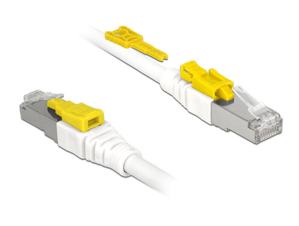DeLOCK 85332 netværkskabel Hvid 2 m Cat6a S/FTP (S-STP)