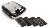 Tefal SW854D sandwichtoaster 700 W Sort, Rustfrit stål