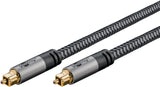 Goobay 65305 lydkabel 2 m Toslink Sort, Sølv