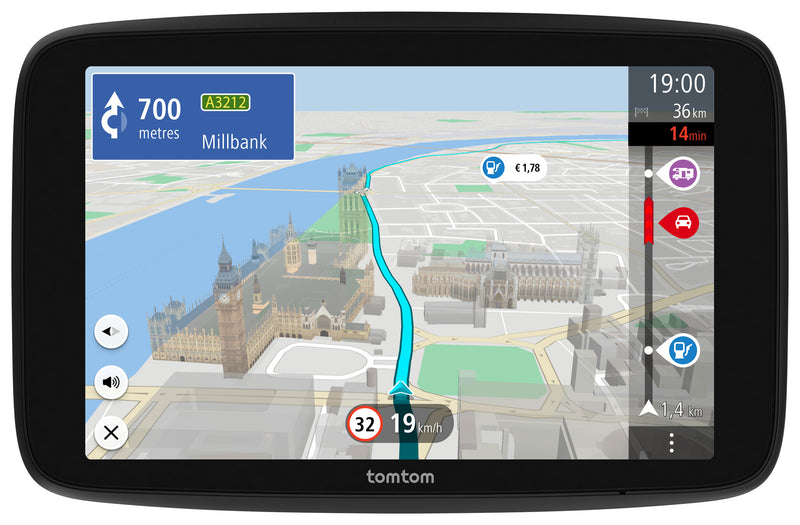 TomTom GO Camper Max navigator Fastgjort 17,8 cm (7") Berøringsskærm 400 g Sort