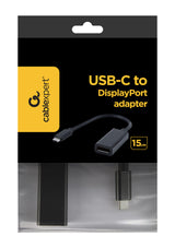 Gembird A-CM-DPF-01 USB grafisk adapter 3840 x 2160 pixel Sort
