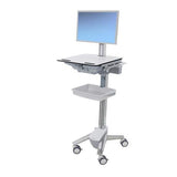 Ergotron StyleView Grå, Rustfrit stål Fladt panel Multimedie kurv/trolley