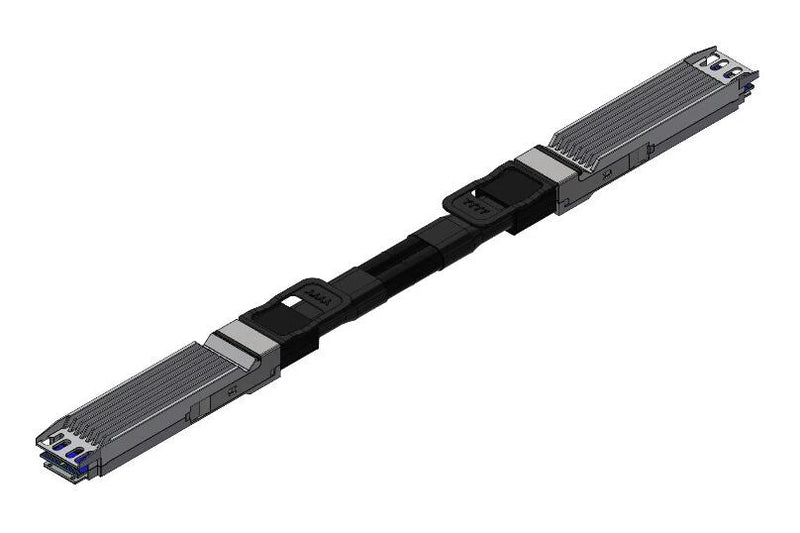 Nvidia MCP4Y10-N00A InfiniBand og fiberoptisk kabel 0,5 m OSFP Sort