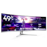 Philips Evnia 8000 49M2C8900L/00 computerskærm 124,2 cm (48.9") 5120 x 1440 pixel Dual QHD QD-OLED Hvid