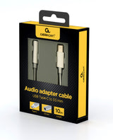 Gembird GMB Audio A-CM-3.5F-01 lydkabel 0,1 m 4-pins 3.5 mm USB Type-C Hvid