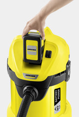 Kärcher 1.629-911.0 støv-udsuger Sort, Gul 17 L 300 W
