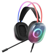 Deltaco Gaming DH230 Semi-transparent Gaming Headset, RGB powered Headband