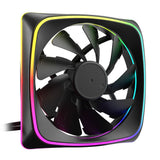 Sharkoon SHARK Lights RGB PWM Computerkabinet Ventilator 12 cm Sort 1 stk