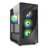 Sharkoon REBEL C80G RGB Midi Tower Sort