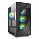 Sharkoon REBEL C80G RGB Midi Tower Sort
