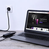 Qoltec 52395 oplader til mobil enhed Laptop Sort Vekselstrøm Indendørs