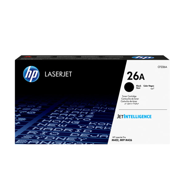HP Original 26A LaserJet-tonerpatron, sort